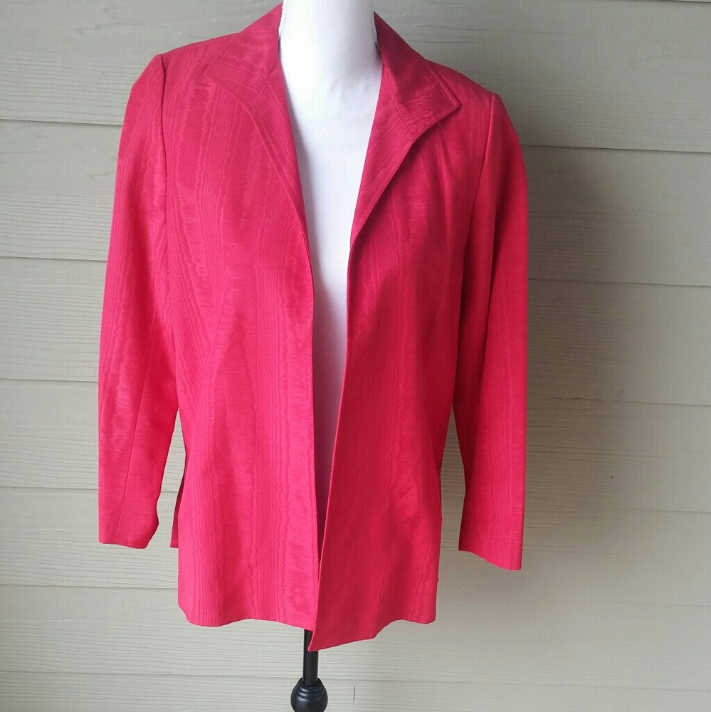 Lafayette 148 New York Women Red Jacket Blazer 4